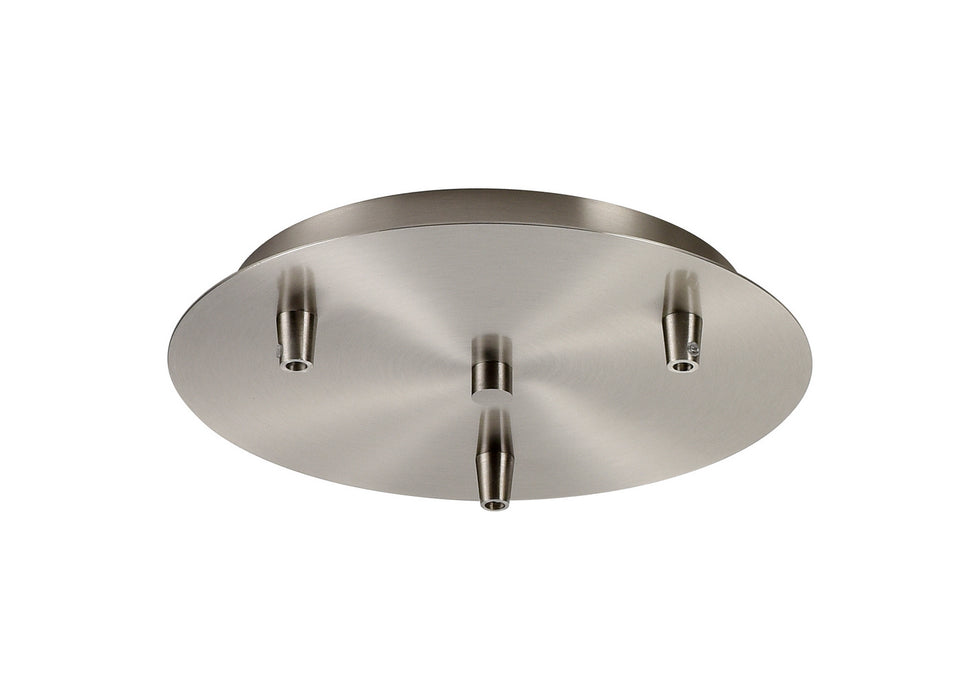 Innovations 113-SN Three Light Multi Port Canopy, Satin Nickel