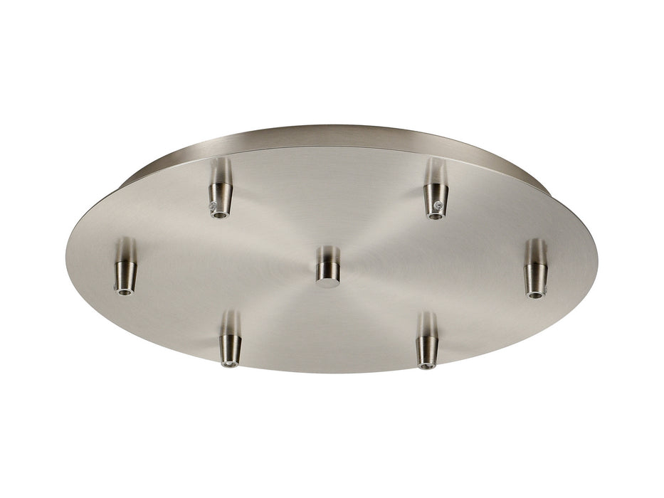 Innovations 116-SN Six Light Multi Port Canopy, Satin Nickel
