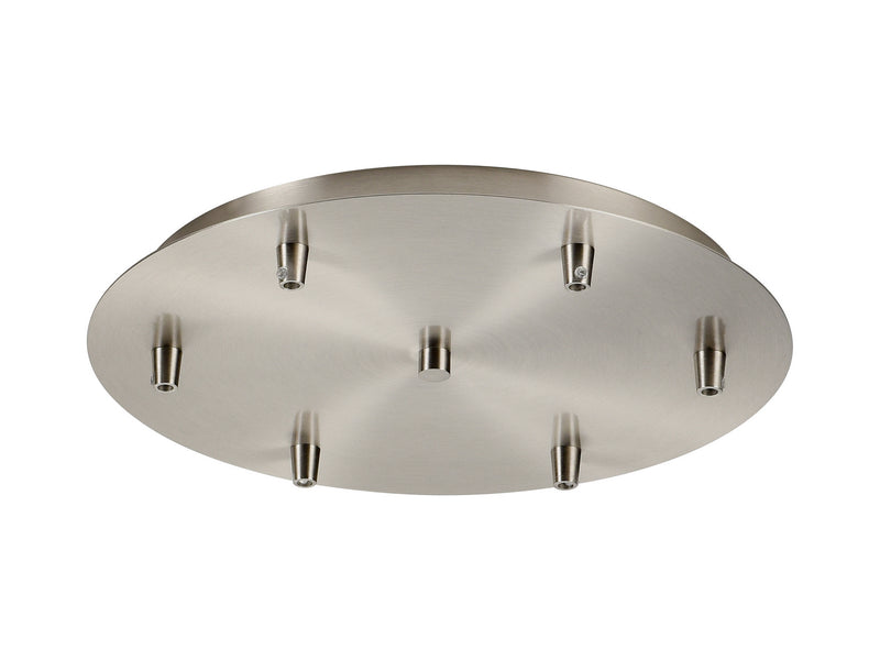 Innovations 116-SN Six Light Multi Port Canopy, Satin Nickel
