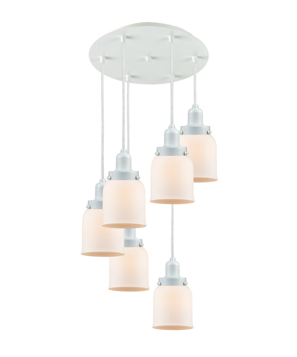 Innovations 116W-10W-0H-W-G51 Six Light Pendant, White