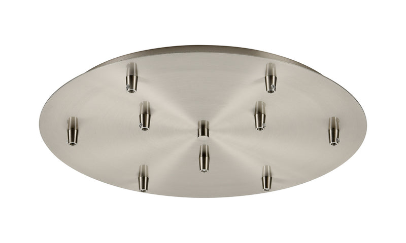 Innovations 119-SN Nine Light Multi Port Canopy, Satin Nickel