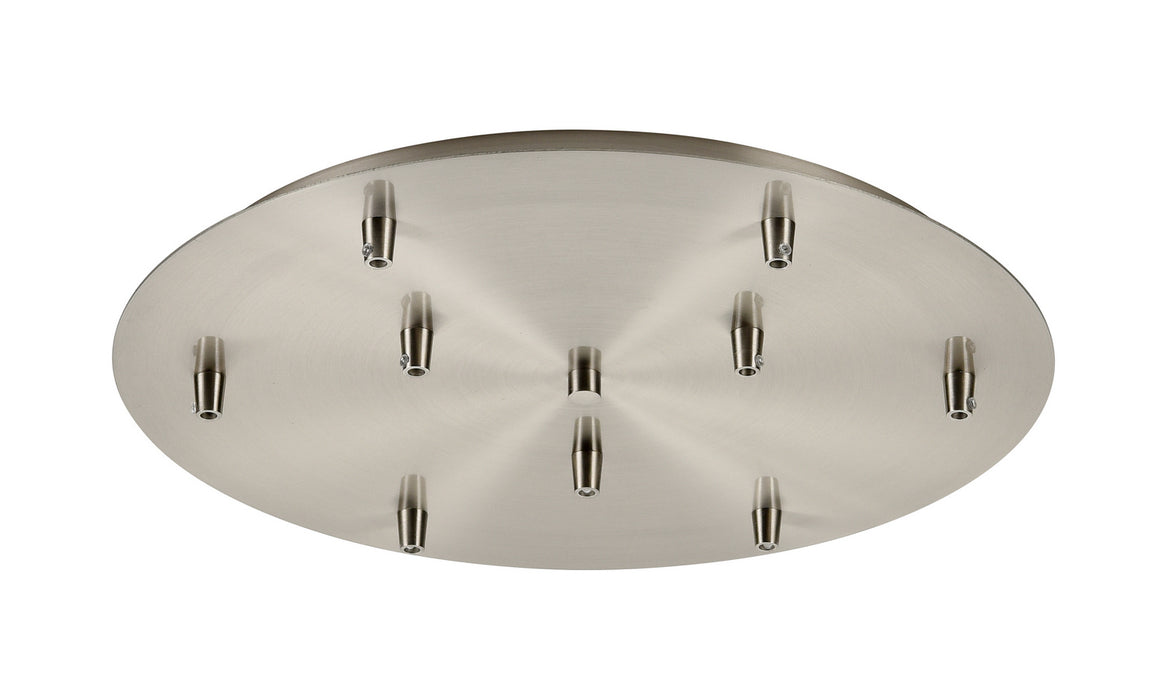 Innovations 119-SN Nine Light Multi Port Canopy, Satin Nickel