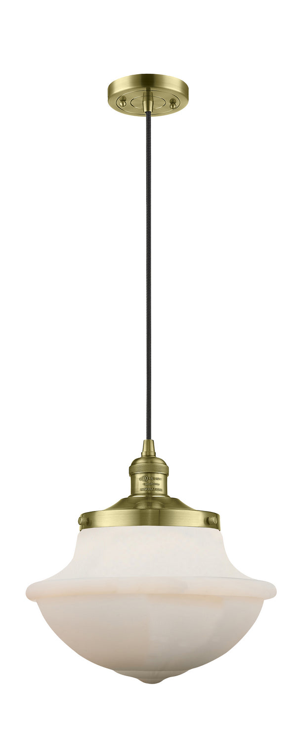 Innovations 201C-AB-G541 One Light Mini Pendant, Antique Brass