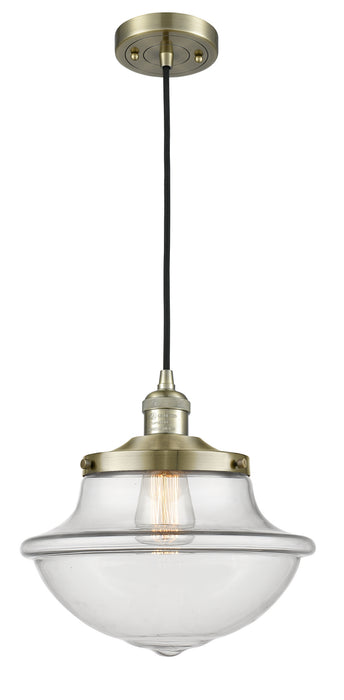 Innovations 201C-AB-G542 One Light Mini Pendant, Antique Brass
