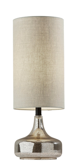 Adesso Home 1551-01 Table Lamp, Cracked Mercury Glass/Black