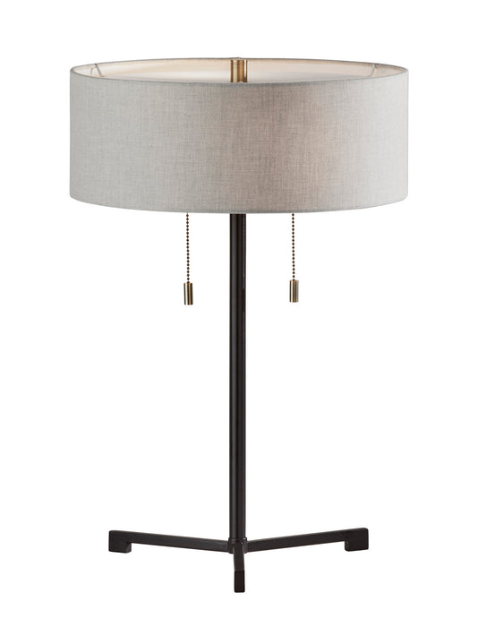 Adesso Home 1556-01 Two Light Table Lamp, Black