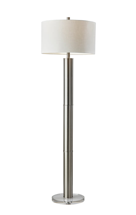 Adesso Home 1561-22 Floor Lamp, Brushed Steel