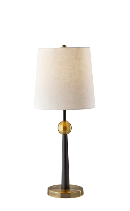 Adesso Home 1574-01 Table Lamp, Black & Antique Brass