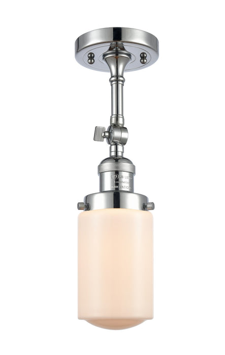 Innovations 201F-PC-G311-LED LED Semi-Flush Mount, Polished Chrome
