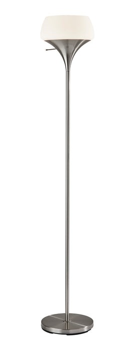 Adesso Home 2144-22 Torchiere, Brushed Steel