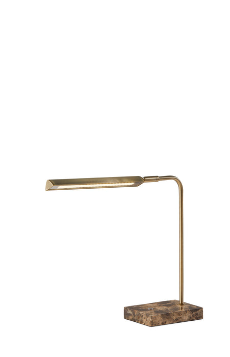 Adesso Home 3557-21 LED Desk Lamp, Antique Brass