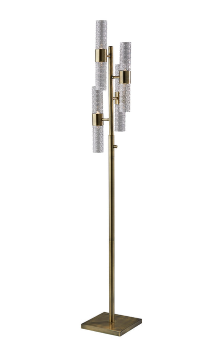 Adesso Home 3698-21 LED Floor Lamp, Antique Brass