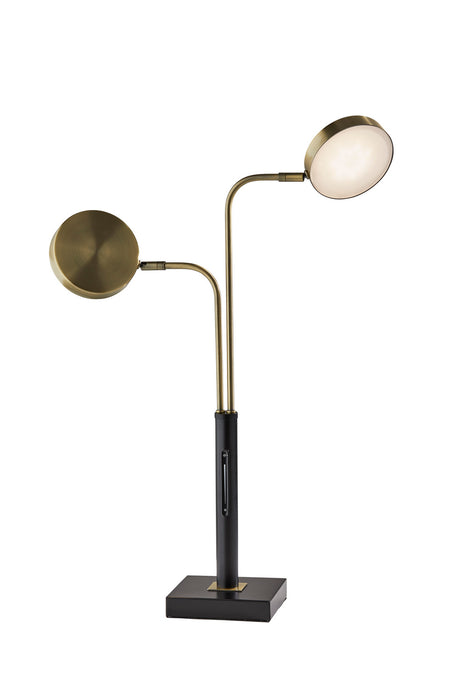 Adesso Home 4126-01 LED Desk Lamp, Black & Antique Brass