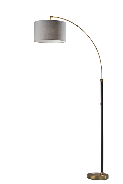 Adesso Home 4209-21 Arc Lamp, Black & Antique Brass