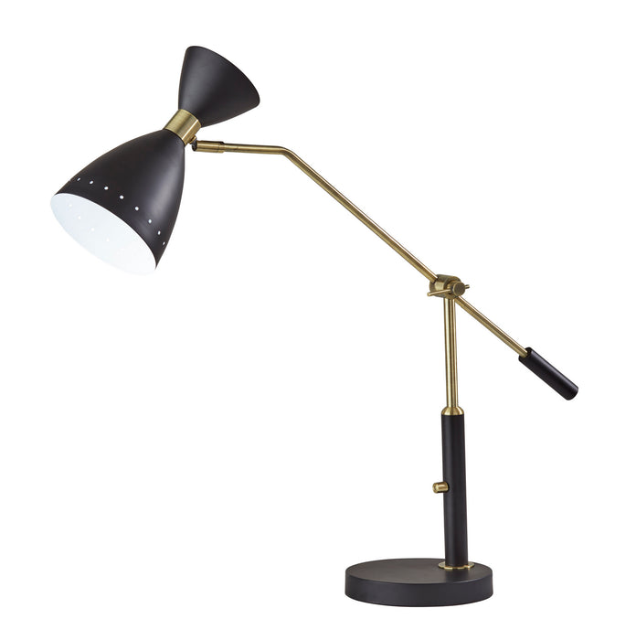 Adesso Home 4282-01 Desk Lamp, Black W. Antique Brass