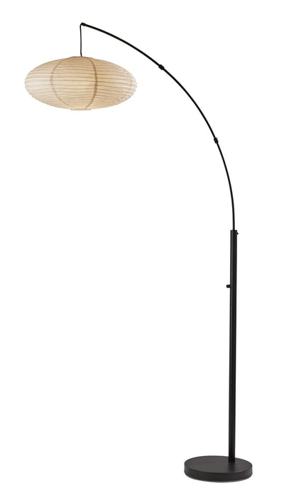 Adesso Home 5024-01 One Light Arc Lamp, Black