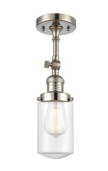 Innovations 201F-PN-G312-LED LED Semi-Flush Mount, Polished Nickel
