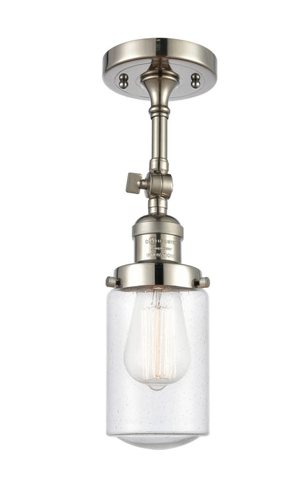 Innovations 201F-PN-G314-LED LED Semi-Flush Mount, Polished Nickel