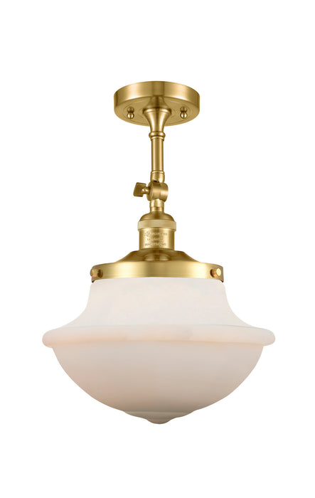 Innovations 201F-SG-G541 One Light Semi-Flush Mount, Satin Gold