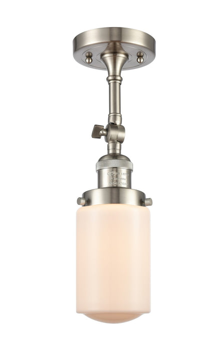 Innovations 201F-SN-G311-LED LED Semi-Flush Mount, Brushed Satin Nickel