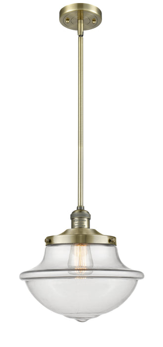 Innovations 201S-AB-G542 One Light Mini Pendant, Antique Brass