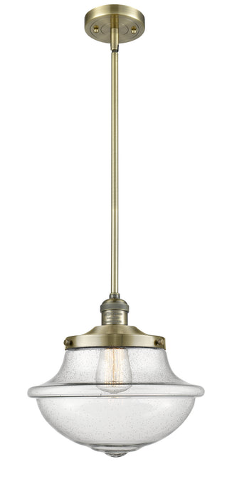 Innovations 201S-AB-G544 One Light Mini Pendant, Antique Brass