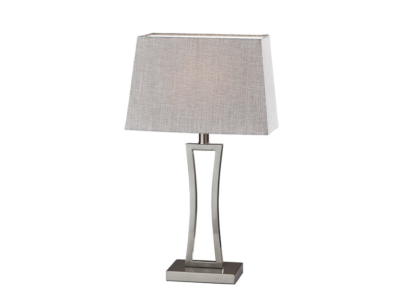 Adesso Home SL1151-22 Table Lamp (Set Of 2), Brushed Steel