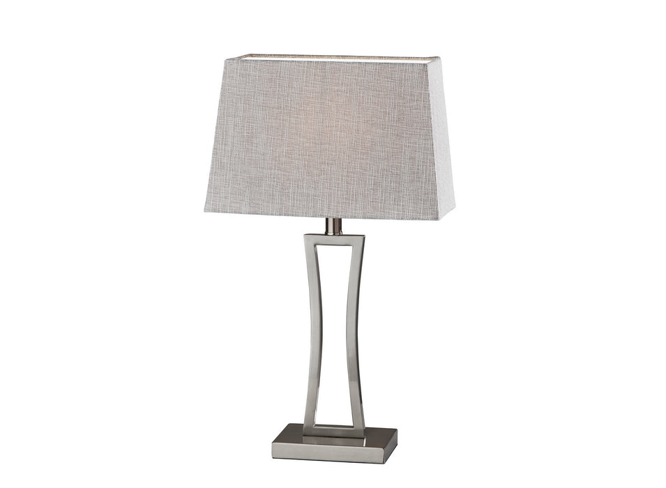 Adesso Home SL1151-22 Table Lamp (Set Of 2), Brushed Steel