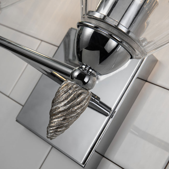 Lucas + McKearn BB1000PC-2-F2S Two Light Vanity, Polished Chrome