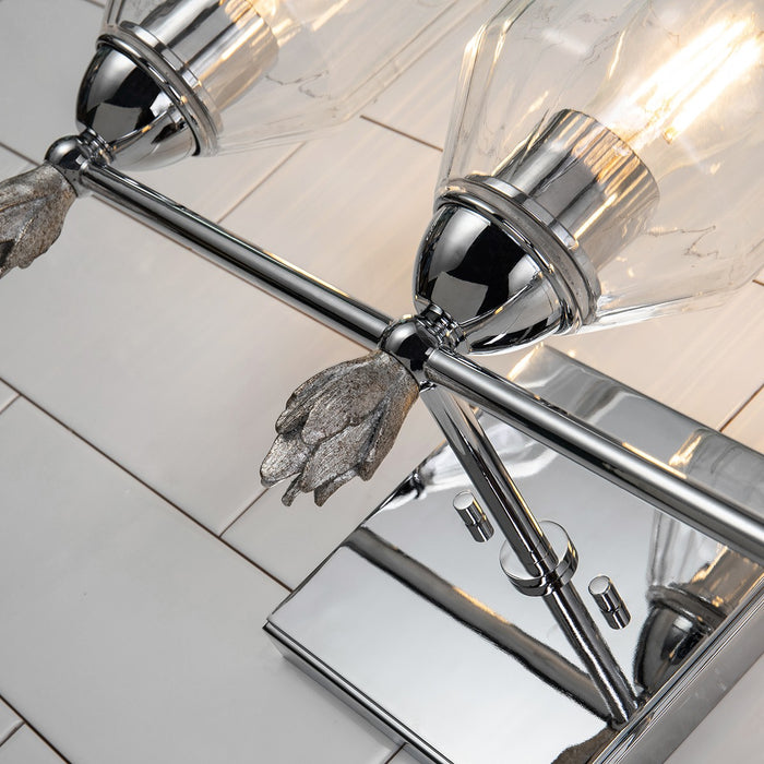 Lucas + McKearn BB1000PC-3-F1S Three Light Vanity, Polished Chrome