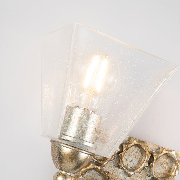 Lucas + McKearn BB1002S-2 Two Light Vanity, Silver Leaf