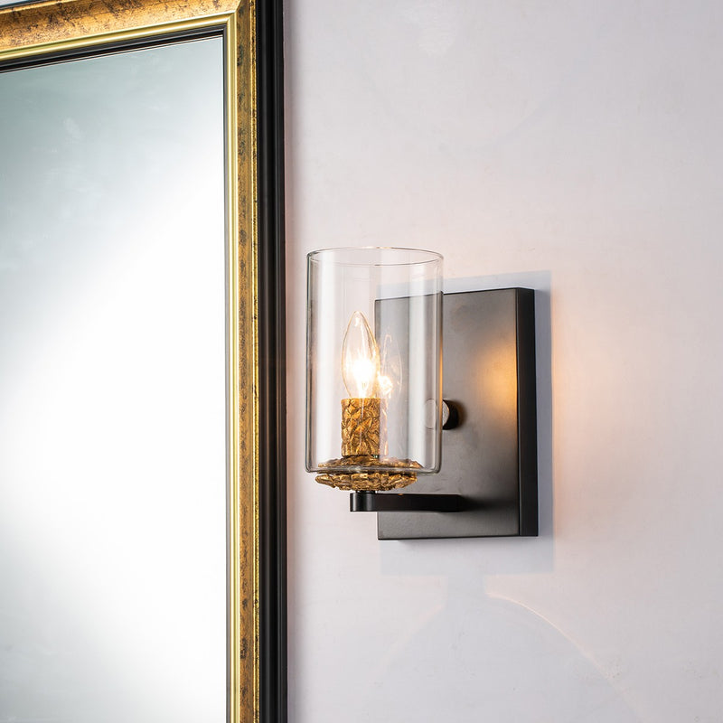 Lucas + McKearn BB1003MB-1 One Light Wall Sconce, Matte Black