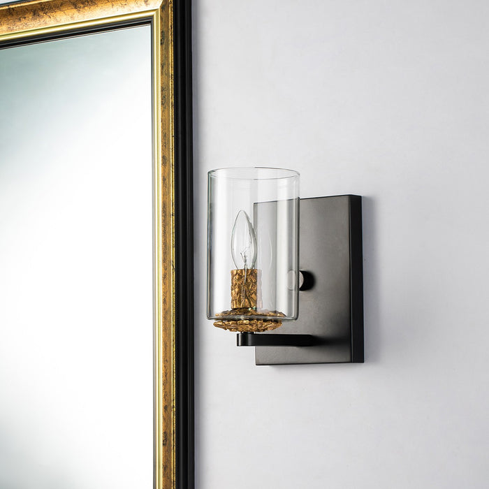 Lucas + McKearn BB1003MB-1 One Light Wall Sconce, Matte Black