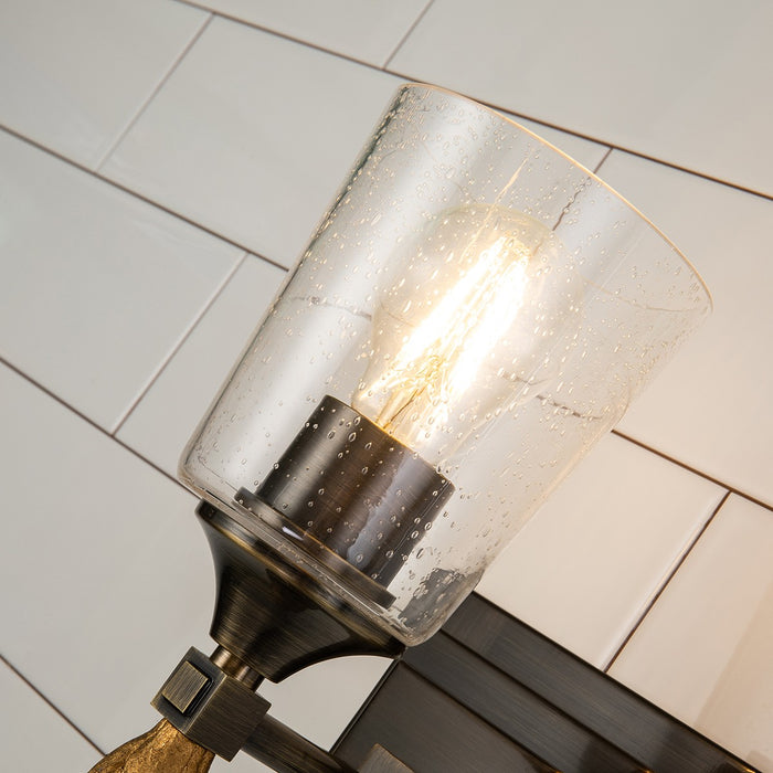 Lucas + McKearn BB1022DB-1-F1G One Light Wall Sconce, Dark Bronze