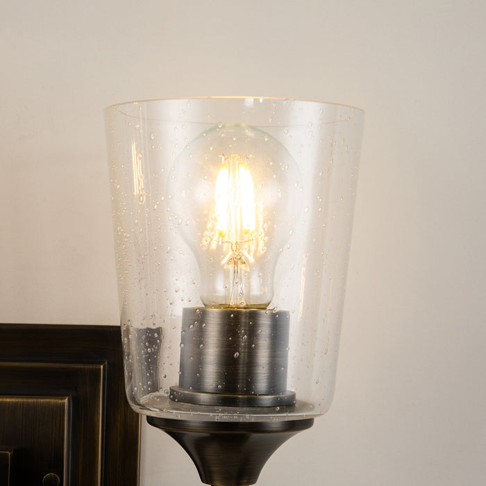 Lucas + McKearn BB1022DB-2-F1G Two Light Vanity, Dark Bronze