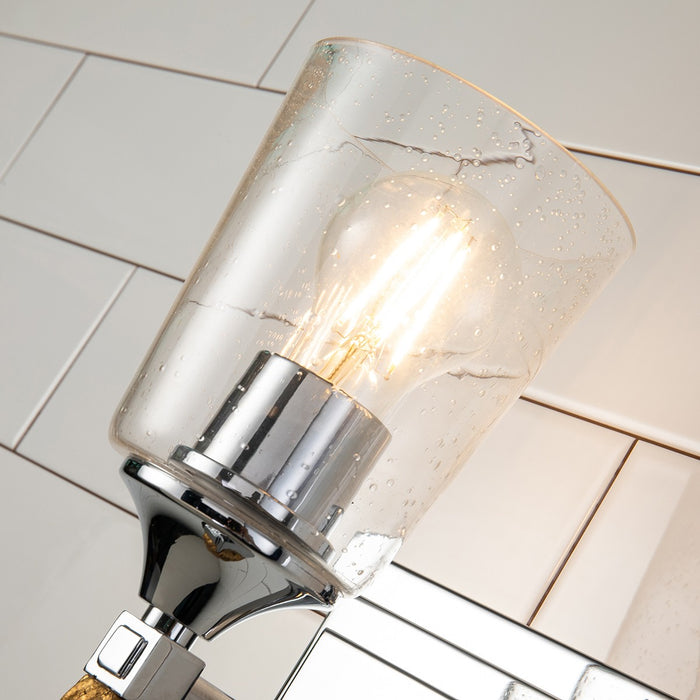 Lucas + McKearn BB1022PC-1-F2G One Light Wall Sconce, Polished Chrome