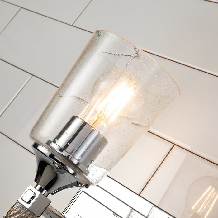 Lucas + McKearn BB1022PC-1-F2S One Light Wall Sconce, Polished Chrome