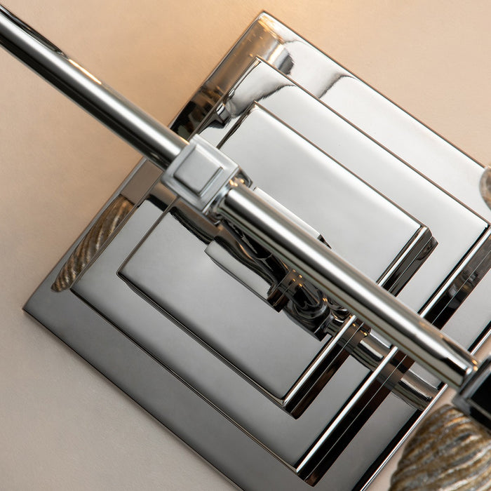 Lucas + McKearn BB1022PC-2-F2S Two Light Vanity, Polished Chrome