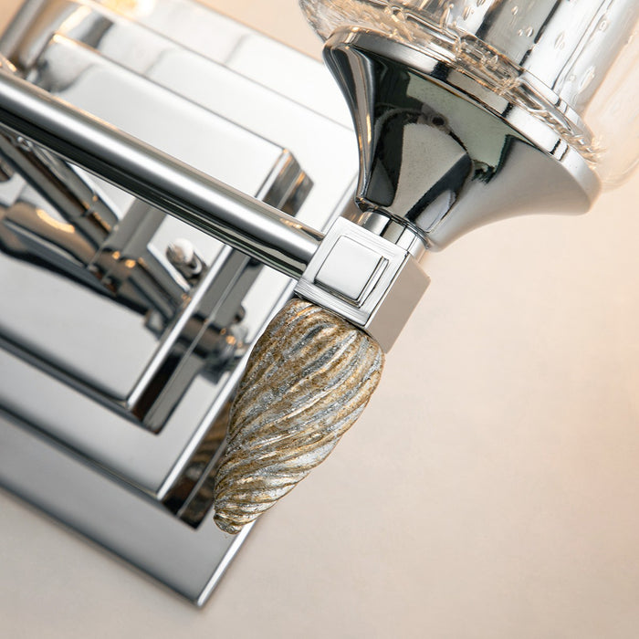 Lucas + McKearn BB1022PC-2-F2S Two Light Vanity, Polished Chrome