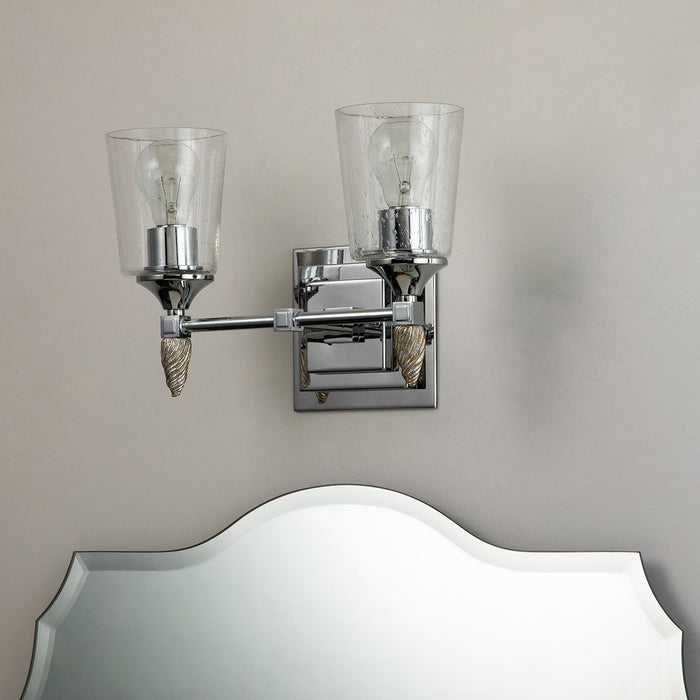 Lucas + McKearn BB1022PC-2-F2S Two Light Vanity, Polished Chrome