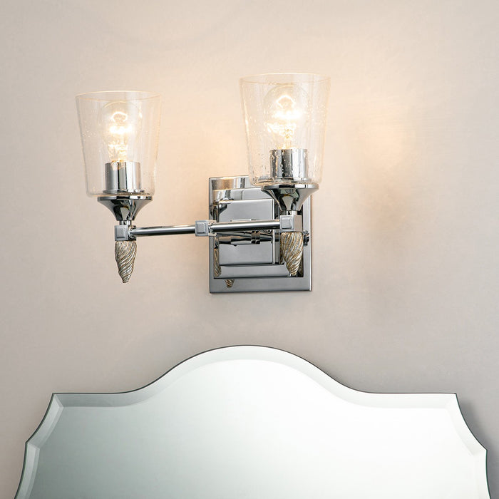 Lucas + McKearn BB1022PC-2-F2S Two Light Vanity, Polished Chrome