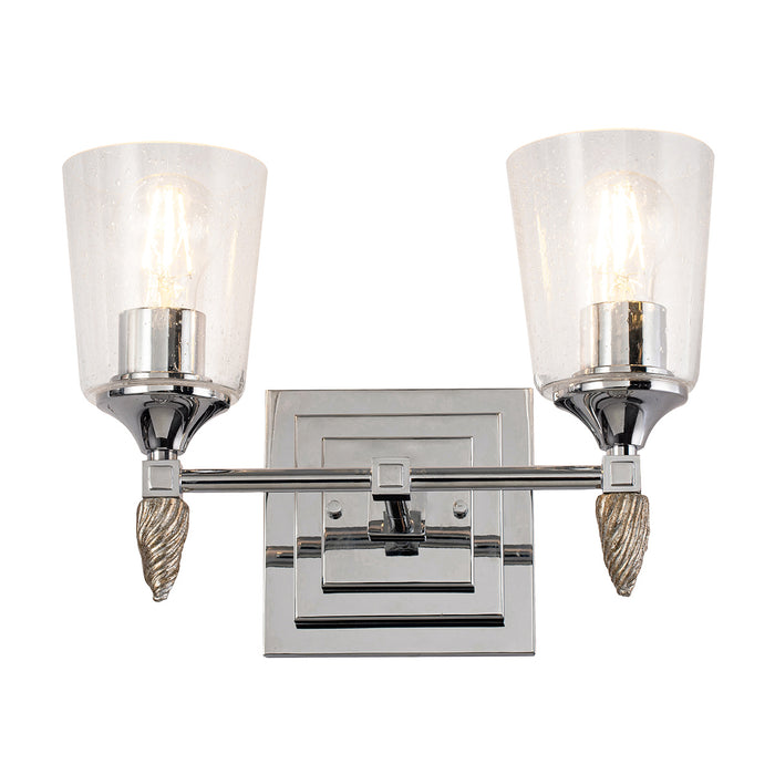 Lucas + McKearn BB1022PC-2-F2S Two Light Vanity, Polished Chrome