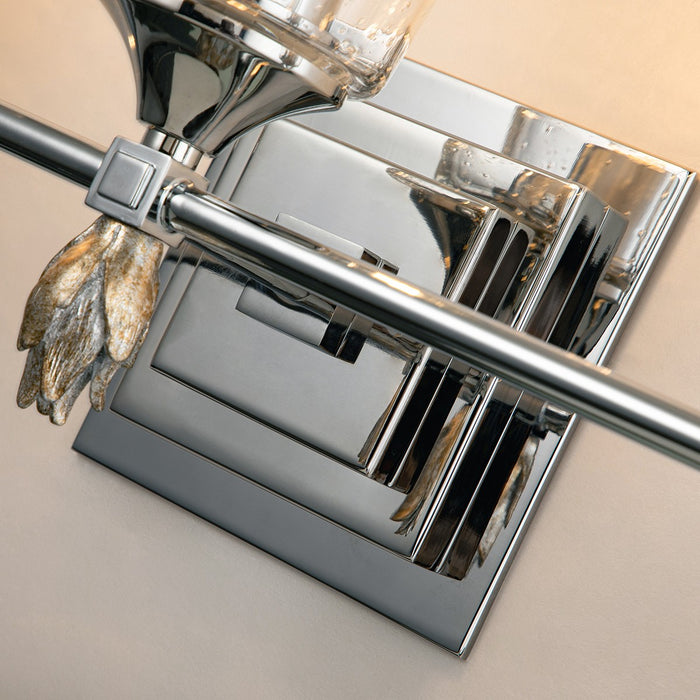 Lucas + McKearn BB1022PC-3-F1S Three Light Vanity, Polished Chrome