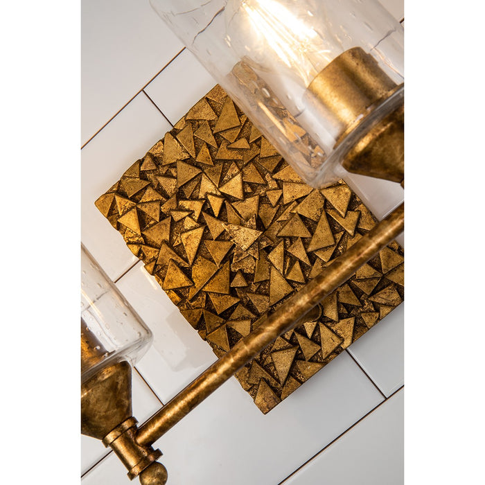 Lucas + McKearn BB1158G-2 Two Light Vanity, Gold