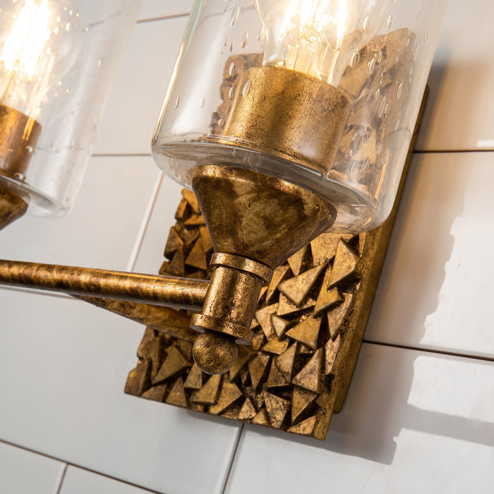 Lucas + McKearn BB1158G-2 Two Light Vanity, Gold