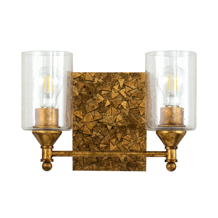 Lucas + McKearn BB1158G-2 Two Light Vanity, Gold