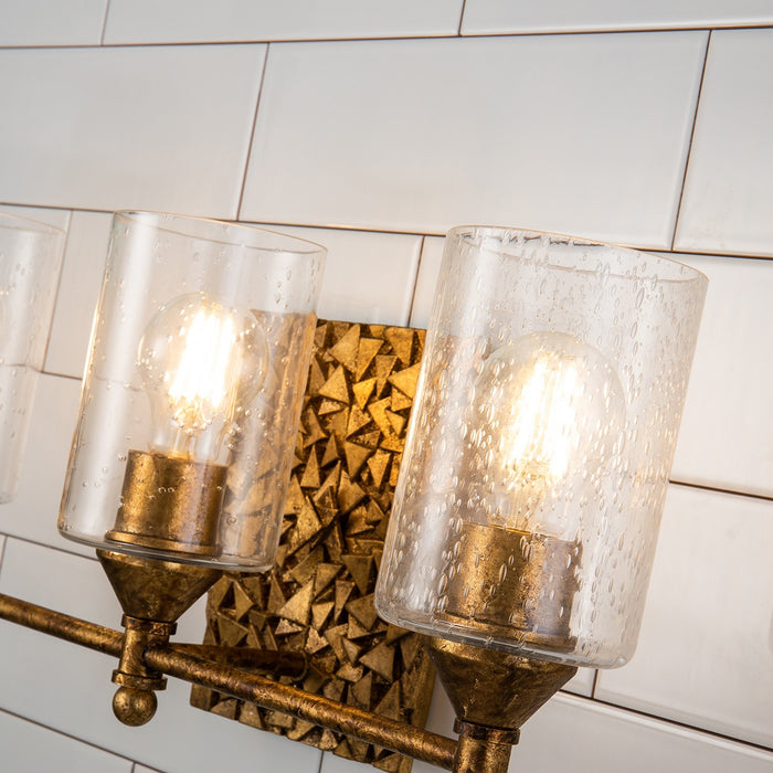 Lucas + McKearn BB1158G-3 Three Light Vanity, Gold