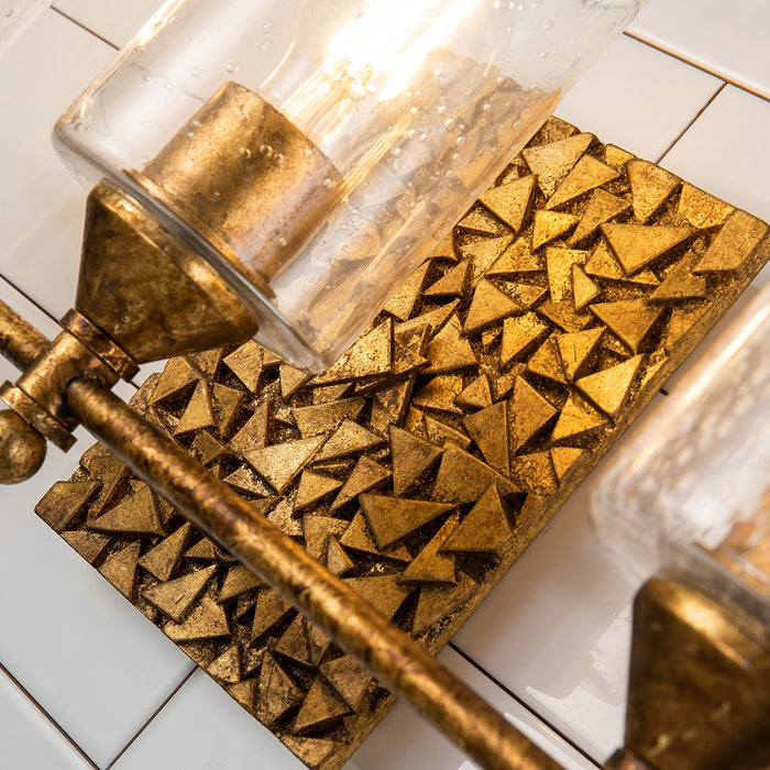 Lucas + McKearn BB1158G-3 Three Light Vanity, Gold