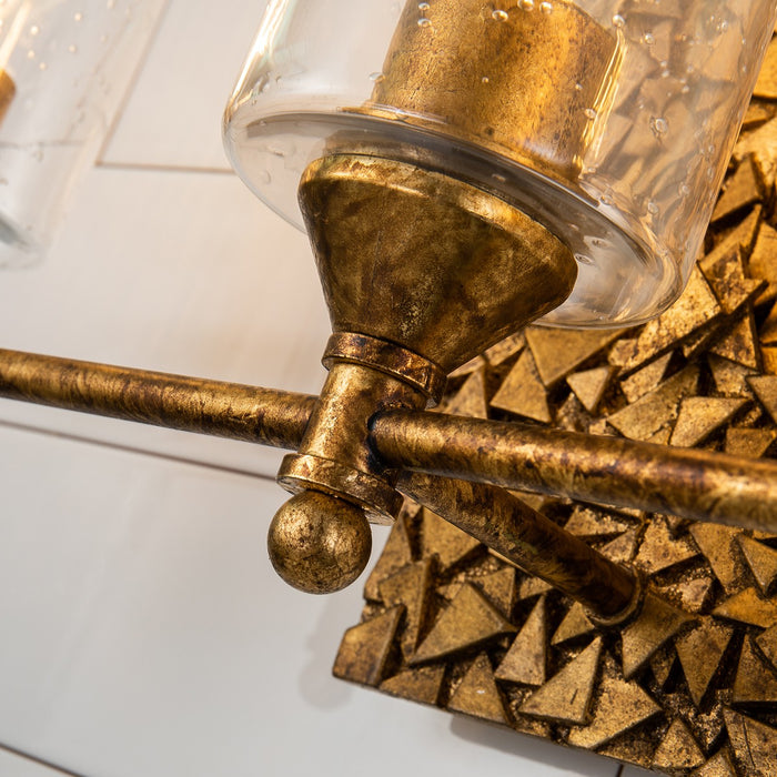 Lucas + McKearn BB1158G-3 Three Light Vanity, Gold