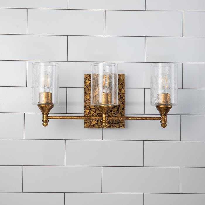 Lucas + McKearn BB1158G-3 Three Light Vanity, Gold